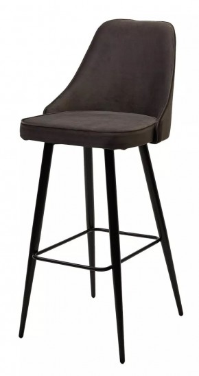 Барный стул NEPAL-BAR ГРАФИТ #14, велюр/ черный каркас (H=78cm) М-City в Менделеевске - mendeleevsk.mebel24.online | фото 1