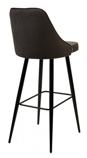 Барный стул NEPAL-BAR ГРАФИТ #14, велюр/ черный каркас (H=78cm) М-City в Менделеевске - mendeleevsk.mebel24.online | фото 2