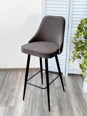 Барный стул NEPAL-BAR ГРАФИТ #14, велюр/ черный каркас (H=78cm) М-City в Менделеевске - mendeleevsk.mebel24.online | фото 5