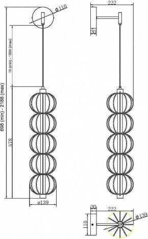 Бра Maytoni Golden Cage MOD216WL-L10G3K в Менделеевске - mendeleevsk.mebel24.online | фото 2
