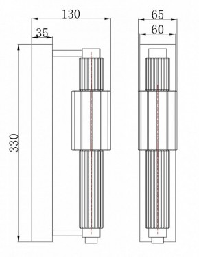 Бра Maytoni Verticale MOD308WL-L9CH3K в Менделеевске - mendeleevsk.mebel24.online | фото 3