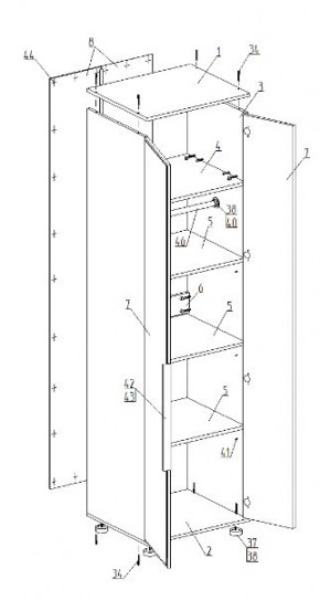 Детская "Лео" (модульная) в Менделеевске - mendeleevsk.mebel24.online | фото 9