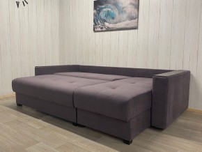 Диван угловой Комфорт-3 (НПБ+МДФ) велюр Monaco 8 в Менделеевске - mendeleevsk.mebel24.online | фото 3