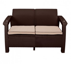 Диван Yalta Premium Sofa 2 Set (Ялта) шоколадный (+подушки под спину) в Менделеевске - mendeleevsk.mebel24.online | фото