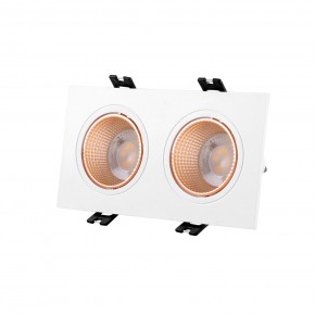 DK3072-WBR Встраиваемый светильник, IP 20, 10 Вт, GU5.3, LED, белый/бронзовый, пластик в Менделеевске - mendeleevsk.mebel24.online | фото 1