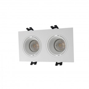 DK3072-WH Встраиваемый светильник, IP 20, 10 Вт, GU5.3, LED, белый/белый, пластик в Менделеевске - mendeleevsk.mebel24.online | фото 1