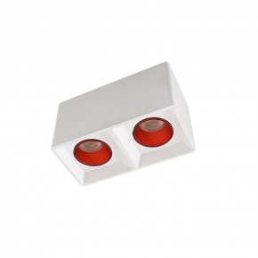 DK3085-WH+RD Светильник накладной IP 20, 10 Вт, GU5.3, LED, белый/красный, пластик в Менделеевске - mendeleevsk.mebel24.online | фото 1