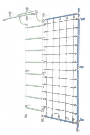 Дополнительная стойка к пристенному ДСК Pastel с сеткой для лазания, цв. голубой в Менделеевске - mendeleevsk.mebel24.online | фото