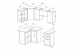 ДЮНА Кухонный гарнитур Оптима 5 (1200*2000 мм) в Менделеевске - mendeleevsk.mebel24.online | фото 2