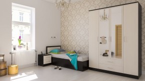 Фиеста Кровать 0900, цвет венге/дуб лоредо, ШхГхВ 93,5х203,5х80 см., сп.м. 900х2000 мм., без матраса, основание есть в Менделеевске - mendeleevsk.mebel24.online | фото 5
