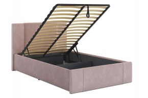 ХЛОЯ Кровать 1200 с ПМ (нежно-розовый велюр) в Менделеевске - mendeleevsk.mebel24.online | фото