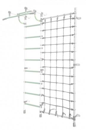 Дополнительная стойка к пристенному ДСК Pastel с сеткой для лазания, цв. белый в Менделеевске - mendeleevsk.mebel24.online | фото