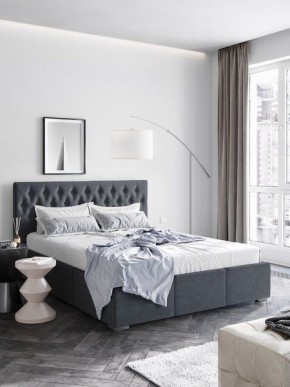 Интерьерная Кровать Октавия Серый 1400x2000 в Менделеевске - mendeleevsk.mebel24.online | фото