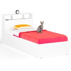 Камелия Кровать 0900, цвет белый, ШхГхВ 93,5х217х78,2 см., сп.м. 900х2000 мм., без матраса, основание есть в Менделеевске - mendeleevsk.mebel24.online | фото 1