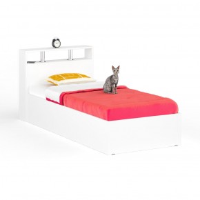 Камелия Кровать 0900, цвет белый, ШхГхВ 93,5х217х78,2 см., сп.м. 900х2000 мм., без матраса, основание есть в Менделеевске - mendeleevsk.mebel24.online | фото 2