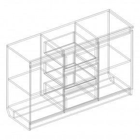 Комод 2-ств. с 3 ящиками в Менделеевске - mendeleevsk.mebel24.online | фото 2