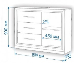 Комод Нобиле Км-120/38 ФГ в Менделеевске - mendeleevsk.mebel24.online | фото 2