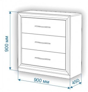 Комод Нобиле Км-90/45 в Менделеевске - mendeleevsk.mebel24.online | фото 2