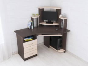 Компьютерный стол Грета-7 венге/дуб молочный в Менделеевске - mendeleevsk.mebel24.online | фото