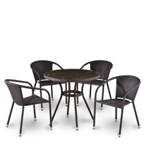 Комплект плетеной мебели T282ANT/Y137C-W53 Brown (4+1) в Менделеевске - mendeleevsk.mebel24.online | фото 2