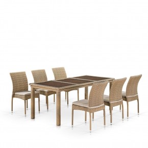 Комплект плетеной мебели T365/Y380B-W65 Light Brown (6+1) в Менделеевске - mendeleevsk.mebel24.online | фото 1
