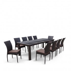 Комплект плетеной мебели T438/Y380A-W53 Brown (10+1) в Менделеевске - mendeleevsk.mebel24.online | фото 2