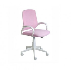 Кресло Ирис White сетка/ткань розовая в Менделеевске - mendeleevsk.mebel24.online | фото