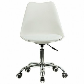 Кресло стул BRABIX "Eames MG-310 CH", хром, пластик белый, экокожа белая, 532923 в Менделеевске - mendeleevsk.mebel24.online | фото 1