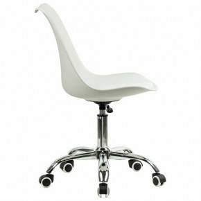 Кресло стул BRABIX "Eames MG-310 CH", хром, пластик белый, экокожа белая, 532923 в Менделеевске - mendeleevsk.mebel24.online | фото 3