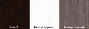 Кровать-чердак Пионер 1 (800*1900) Белое дерево, Анкор темный, Венге в Менделеевске - mendeleevsk.mebel24.online | фото 3