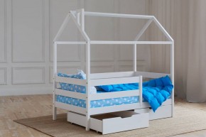 Кровать-домик 80*160 Белый в Менделеевске - mendeleevsk.mebel24.online | фото 3