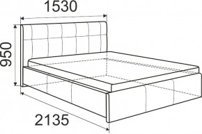 Кровать Лаура с латами Nice White 1400x2000 в Менделеевске - mendeleevsk.mebel24.online | фото 2