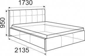 Кровать Лаура с латами Nice White 1400x2000 в Менделеевске - mendeleevsk.mebel24.online | фото 3