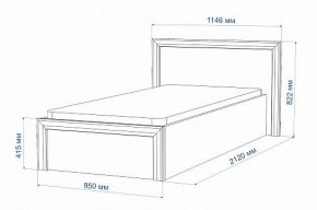 Кровать односпальная Нобиле Кр-90 в Менделеевске - mendeleevsk.mebel24.online | фото 2