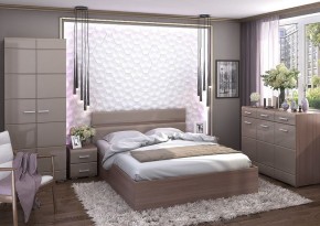 Кровать Вегас 1,4м Шимо темный в Менделеевске - mendeleevsk.mebel24.online | фото 2
