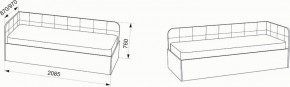 Кровать Зарина угловая Newtone light beige угол левый в Менделеевске - mendeleevsk.mebel24.online | фото 4