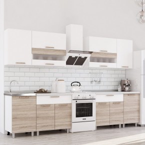 Кухня Айсбери 2.4 м (Белый/Дуб Сонома) в Менделеевске - mendeleevsk.mebel24.online | фото