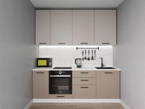 Кухонный гарнитур Каппучино 2200 h950 (Стол. 26мм) в Менделеевске - mendeleevsk.mebel24.online | фото