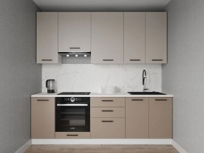 Кухонный гарнитур Каппучино 2400 h950 (Стол. 26мм) в Менделеевске - mendeleevsk.mebel24.online | фото