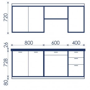 Кухонный гарнитур Ольвия-6 (1.8м) в Менделеевске - mendeleevsk.mebel24.online | фото 4