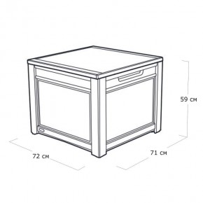 Квадратный сундук Cube Rattan 208 л в Менделеевске - mendeleevsk.mebel24.online | фото 5