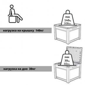 Квадратный сундук Cube Rattan 208 л в Менделеевске - mendeleevsk.mebel24.online | фото 6