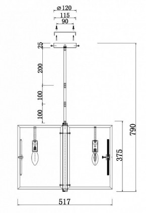 Люстра на штанге Maytoni Marmo MOD099PL-06G в Менделеевске - mendeleevsk.mebel24.online | фото 4