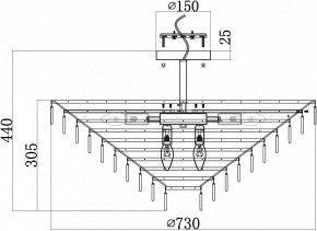 Люстра на штанге Maytoni Mazzo MOD130CL-14G в Менделеевске - mendeleevsk.mebel24.online | фото 4