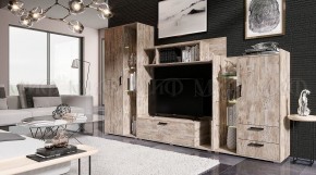 Модена Шкаф высокий (Дуб Юкон) в Менделеевске - mendeleevsk.mebel24.online | фото 3