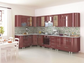 Модульная кухня Танго бордо в Менделеевске - mendeleevsk.mebel24.online | фото 4