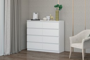 МС "Хилтон" Комод №3 1200 (8 ящ.) белый текстурный в Менделеевске - mendeleevsk.mebel24.online | фото