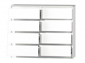 МС "Хилтон" Комод №3 1200 (8 ящ.) белый текстурный в Менделеевске - mendeleevsk.mebel24.online | фото 3
