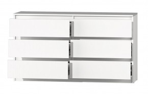 МС "Хилтон" Комод №5 1400 (6 ящ.) белый текстурный в Менделеевске - mendeleevsk.mebel24.online | фото 3