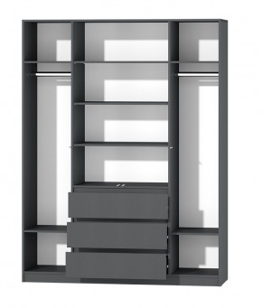 МС "Хилтон" Шкаф №1 1600 (Графит) в Менделеевске - mendeleevsk.mebel24.online | фото 3